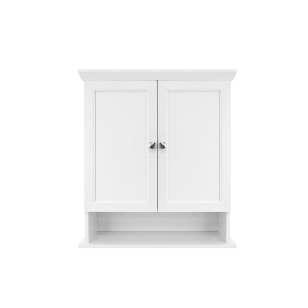 White Wall Mounted Medicine Cabinet Organizer K829