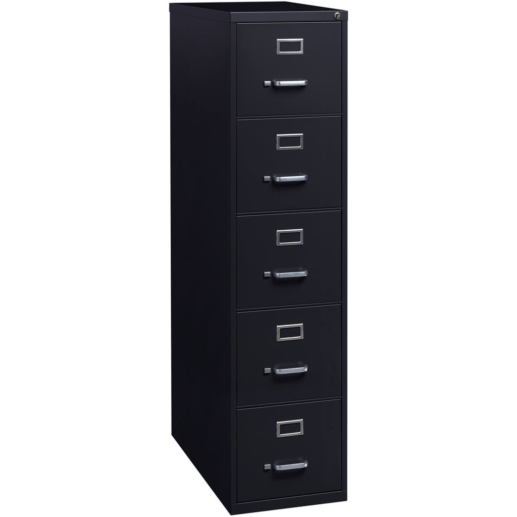 Black 5 Drawer Vertical File Cabinet T8027