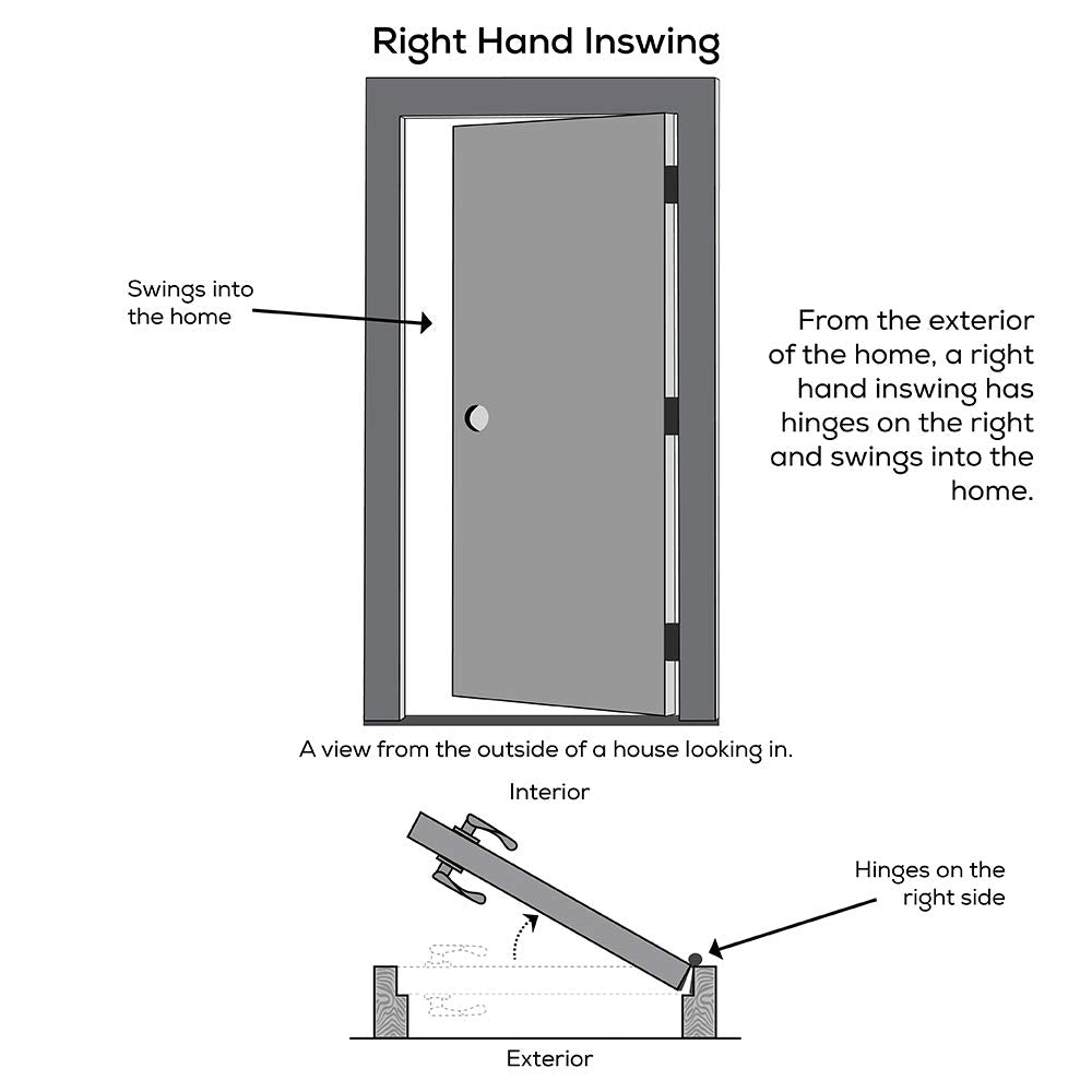 Steel Primed Right Hand In-Swing Prehung Front Door with Pet Door Clear Glass 36" x 80" T171205