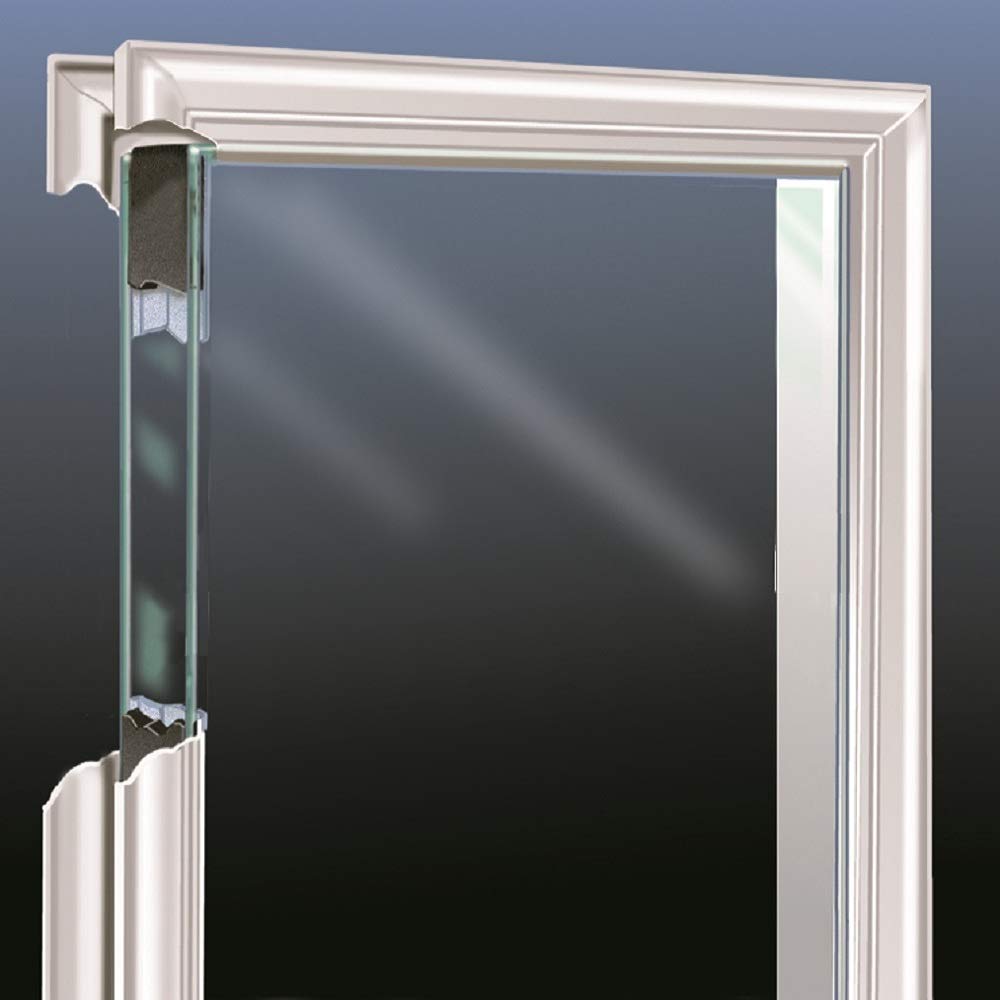 Steel Primed Right Hand In-Swing Prehung Front Door with Pet Door Clear Glass 36" x 80" T171205