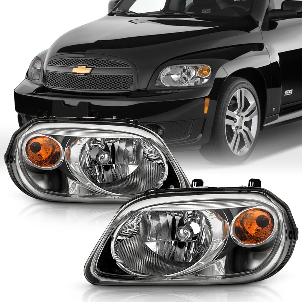 Chrome Headlights Replacement Set Driver + Passenger Side P22238