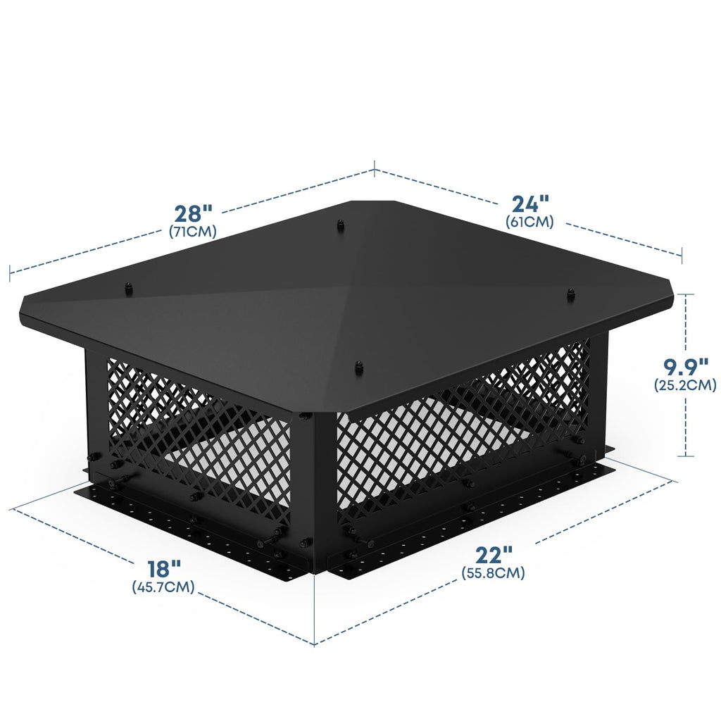 18" x 22" Adjustable Chimney Cap R4716