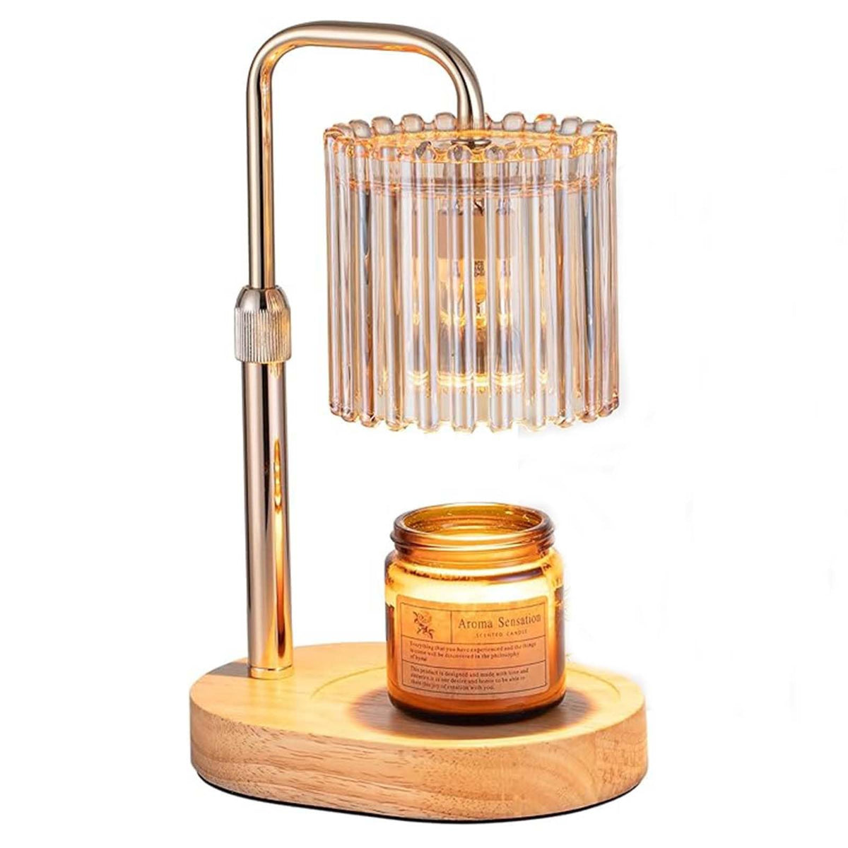 Candle Warmer Lamp with Timer, 2 Bulbs Height Adjustable Dimmable C604066