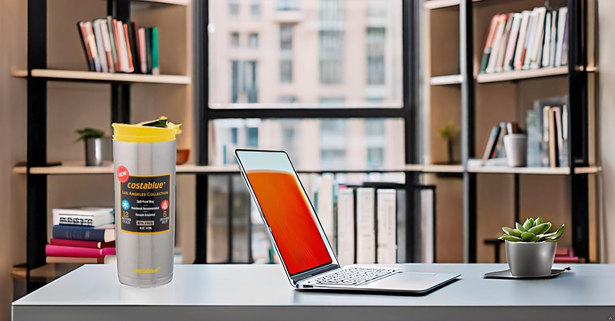 16 Oz Stainless Steel Insulated Travel Coffee Mug E22950