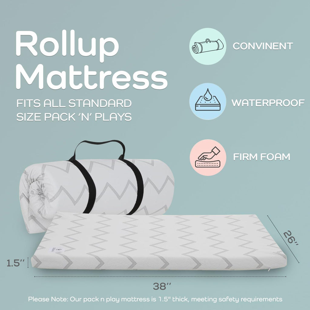 38" x 26" Waterproof Memory Foam Mattress Pad I138654
