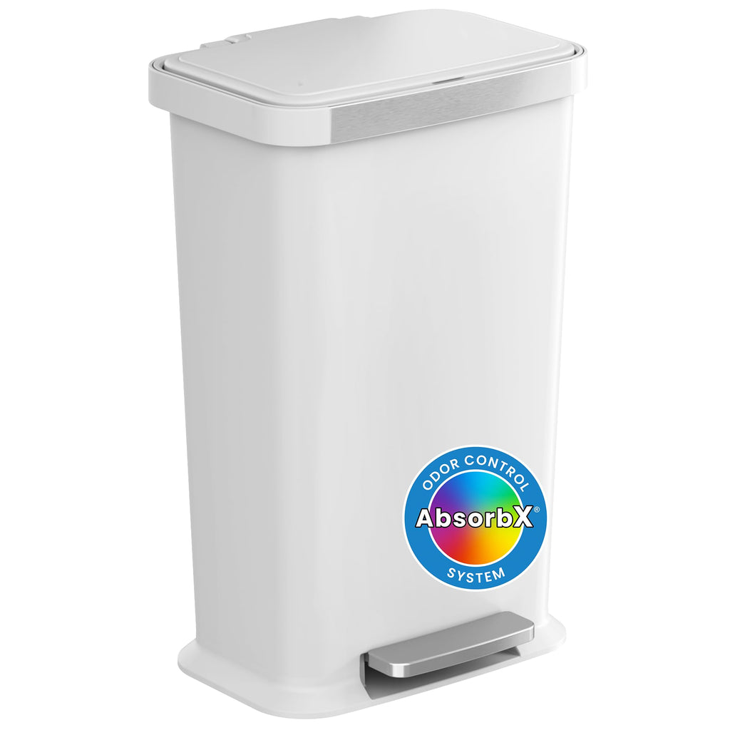 13.2 Gal Step Pedal Kitchen Trash Can with Odor Filter W69304