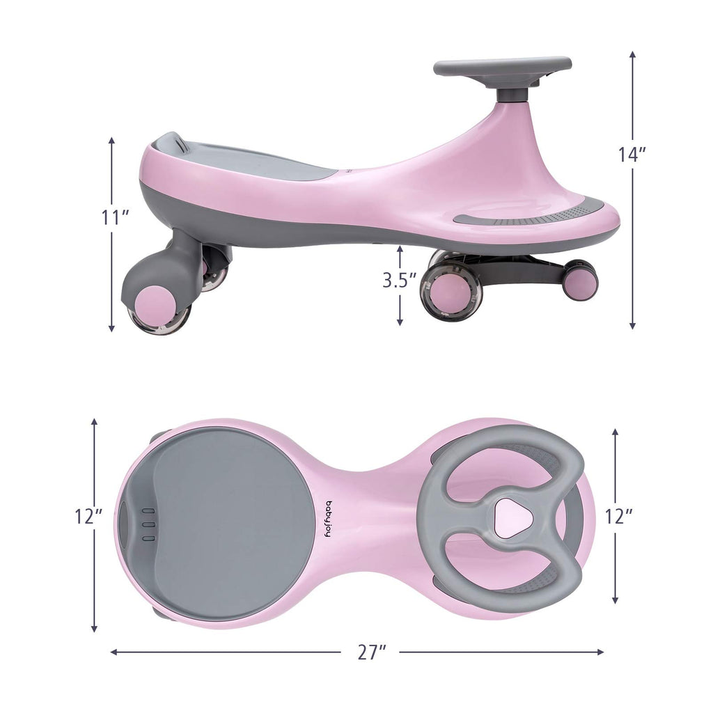 Pink Wiggle Car with LED Flashing Wheels M427