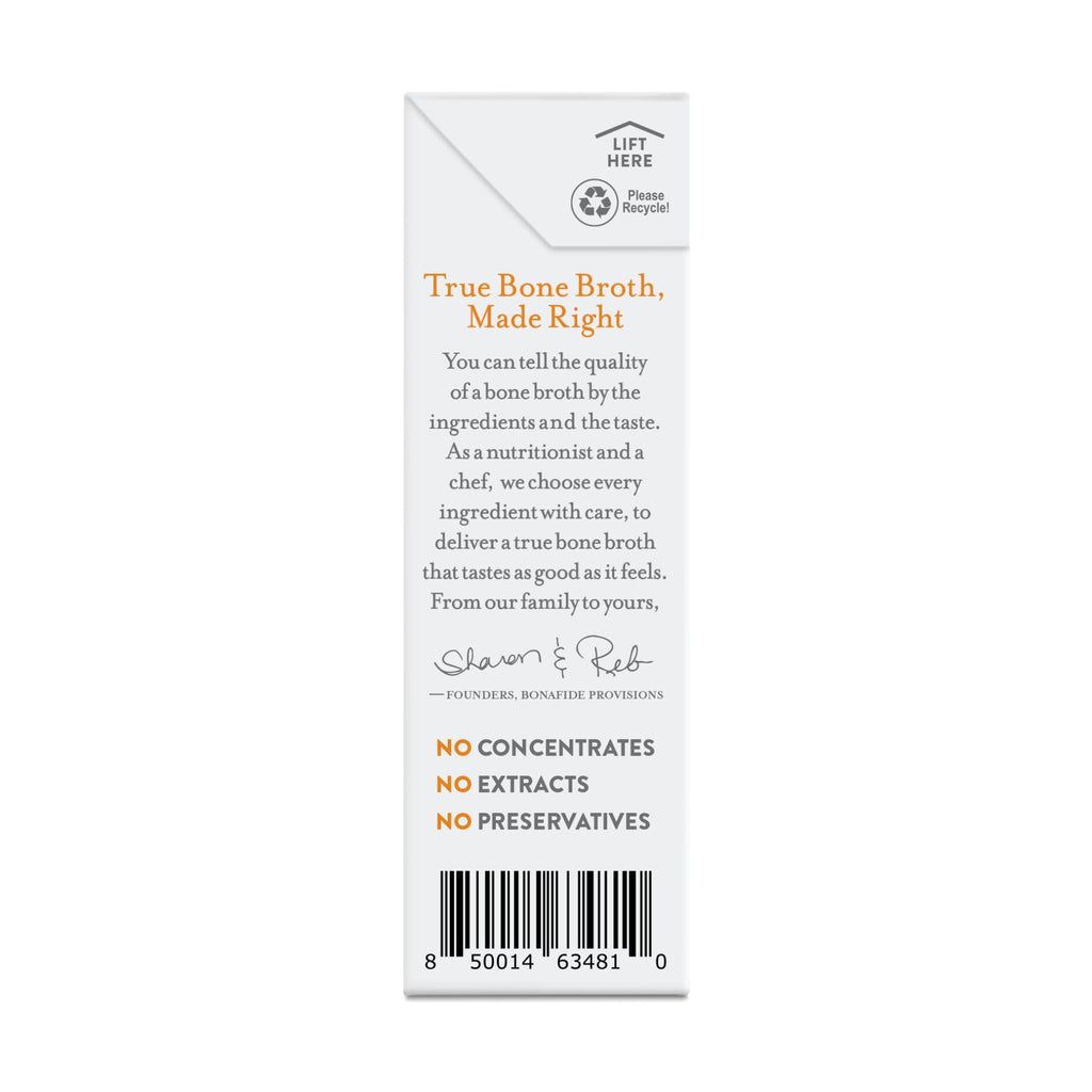 Organic Chicken Bone Broth No Salt Added 16.9oz 6 Pack R582128