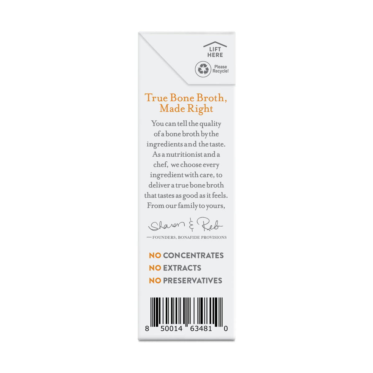 Organic Chicken Bone Broth No Salt Added 16.9oz 6 Pack R582128