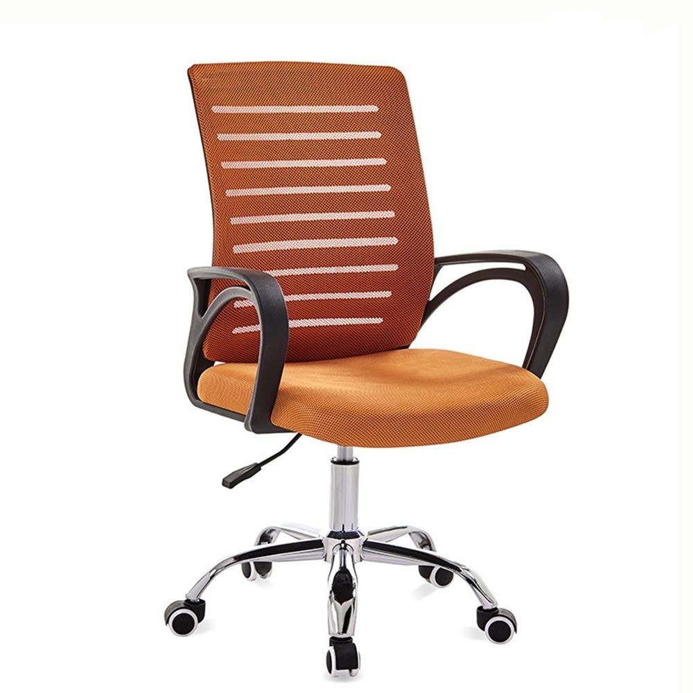 Orange Black Frame Ergonomic Mesh Swivel Chair A526