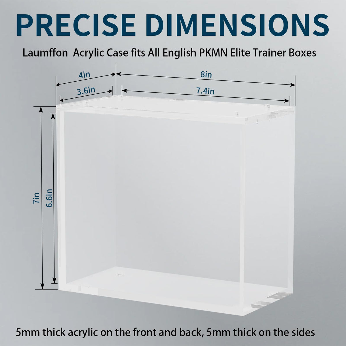 Acrylic Display Case with Sliding Lid, 1 Pack V267