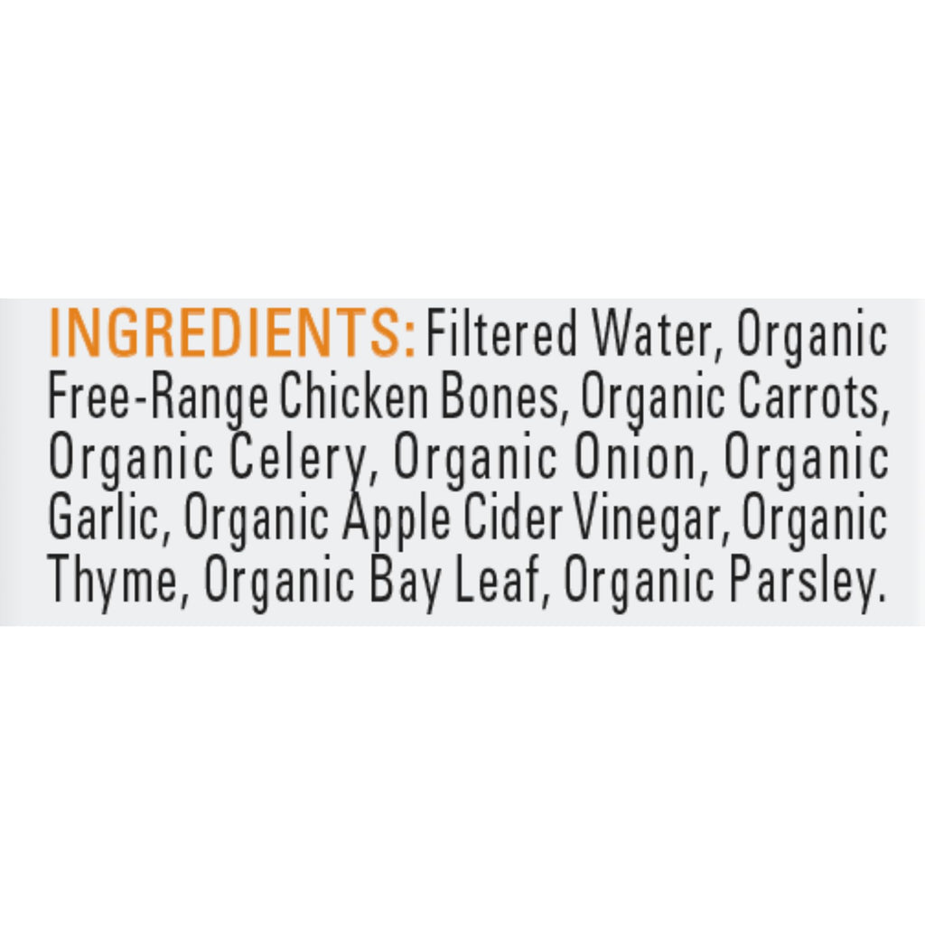 Organic Chicken Bone Broth No Salt Added 16.9oz 6 Pack R582128