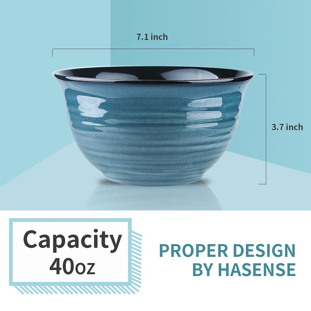 40 Ounce 7 Inch Ceramic Soup Bowls Set of 4 A377252