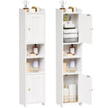 Slim Bathroom Storage Cabinet with 2 Doors and Adjustable Shelf V905