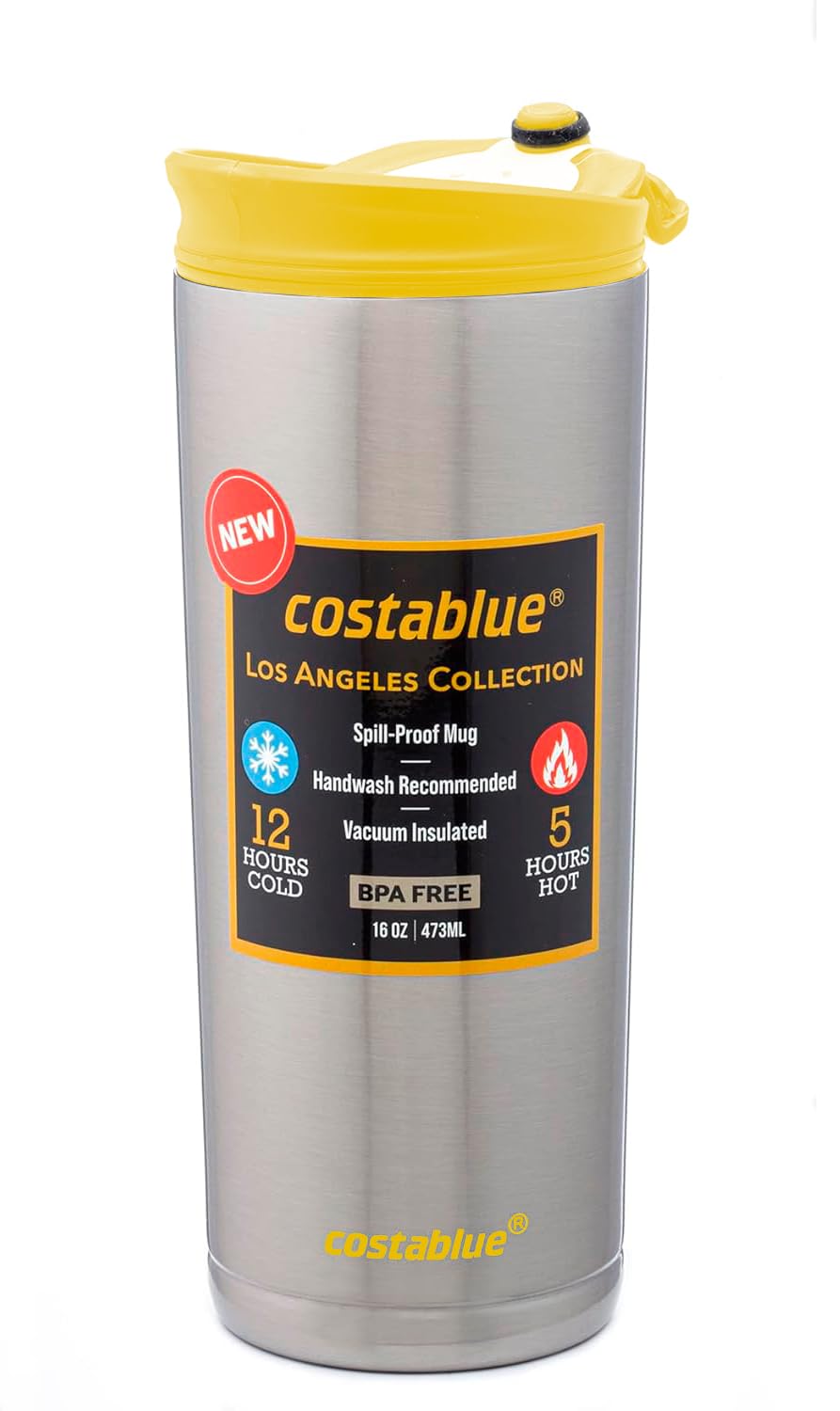 16 Oz Stainless Steel Insulated Travel Coffee Mug E22950