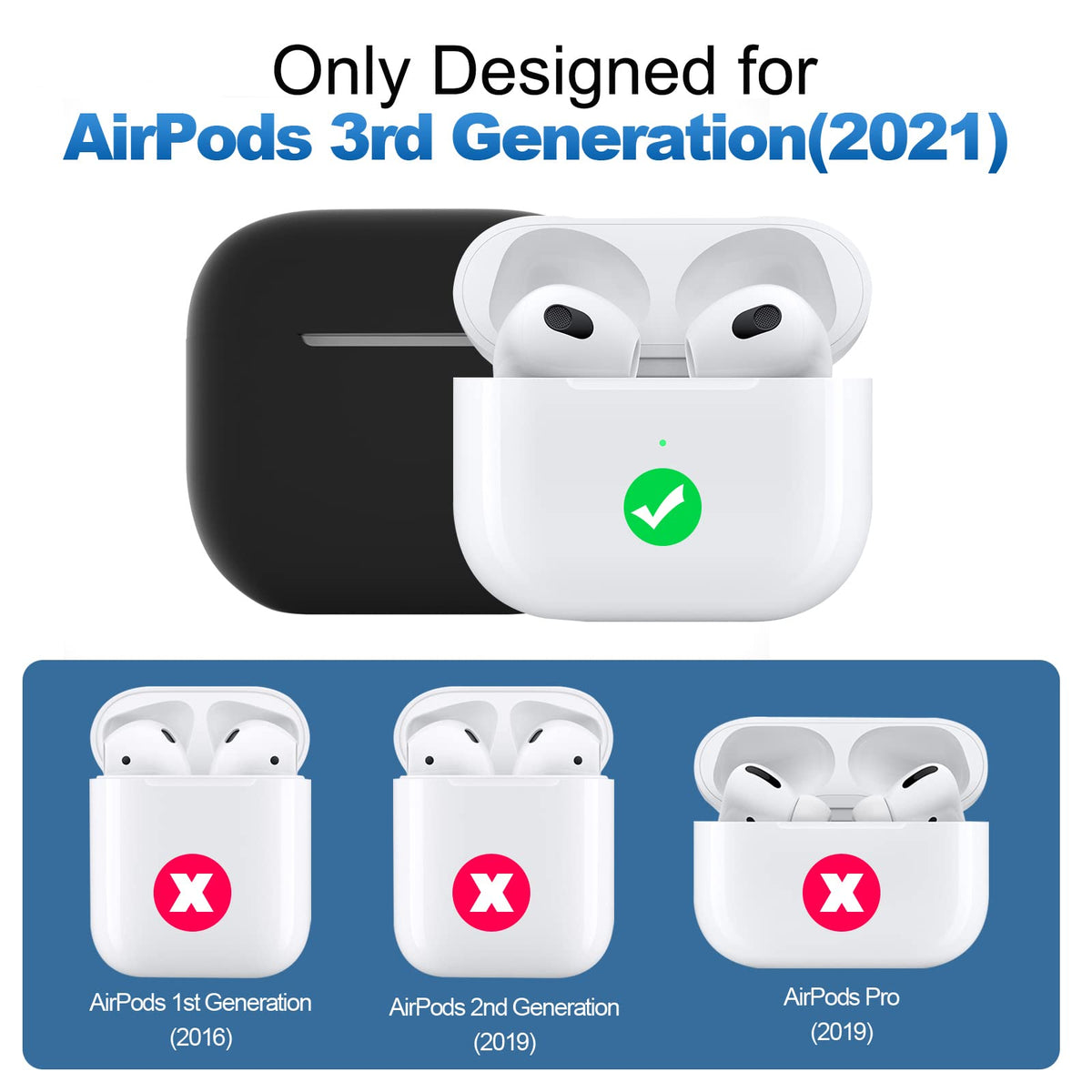 Black AirPods 3 Case Cover S975718