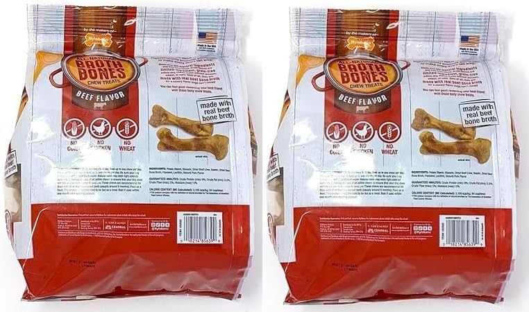 All-Natural Beef Broth Bones Dog Chew Treats C768885