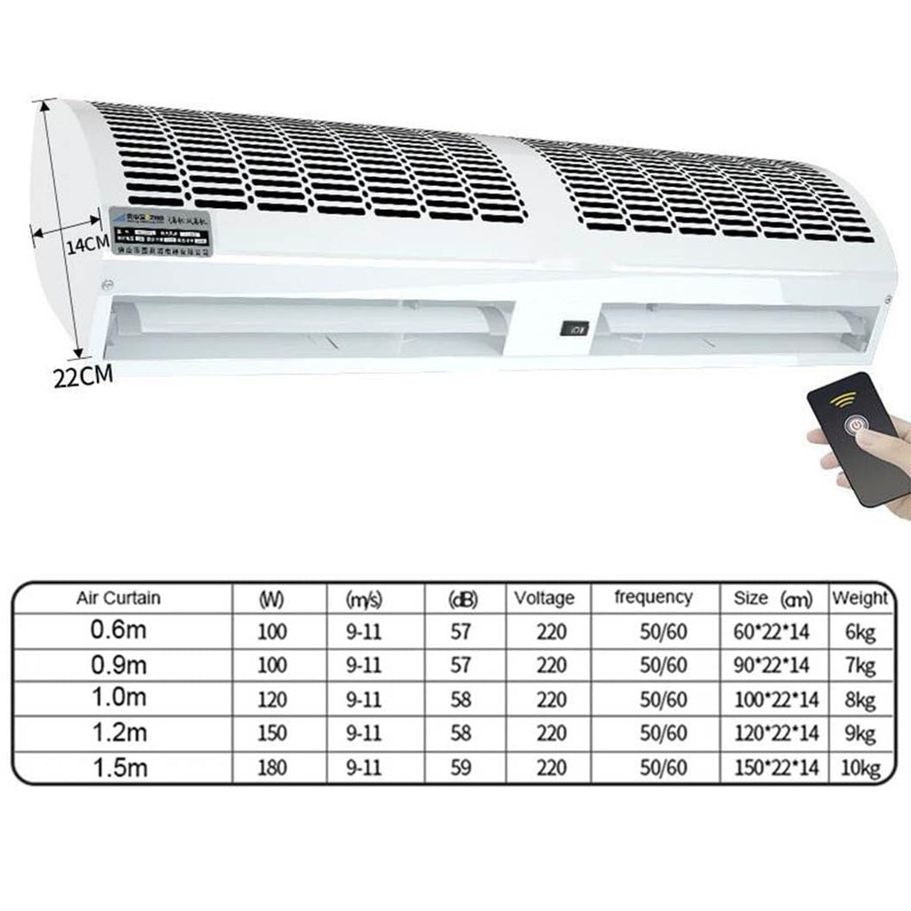 Over Door Air Curtain Fan, 2 Wind Speeds, 100cm M8589