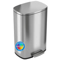 13.2 Gallon Stainless Steel Step Trash Can with Lid M712960