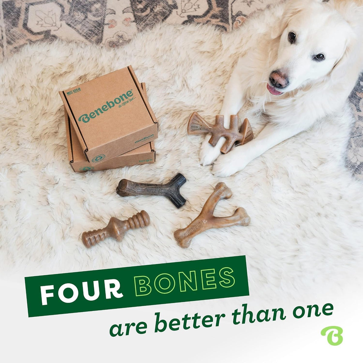 Medium 4-Pack Dog Toys A778