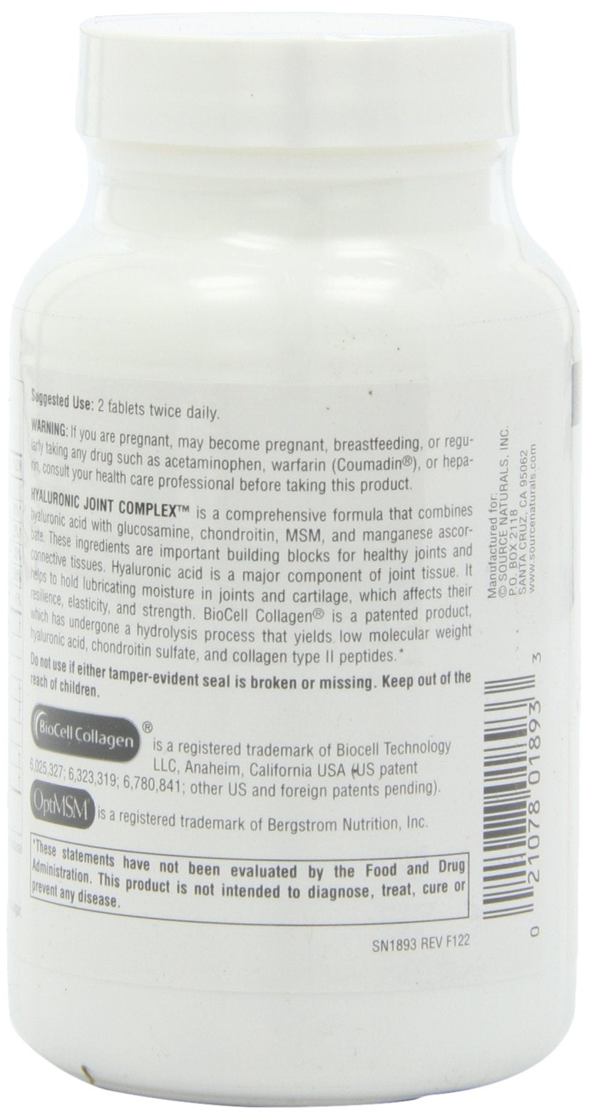 Hyaluronic Joint Complex 60 Tablets Q3093