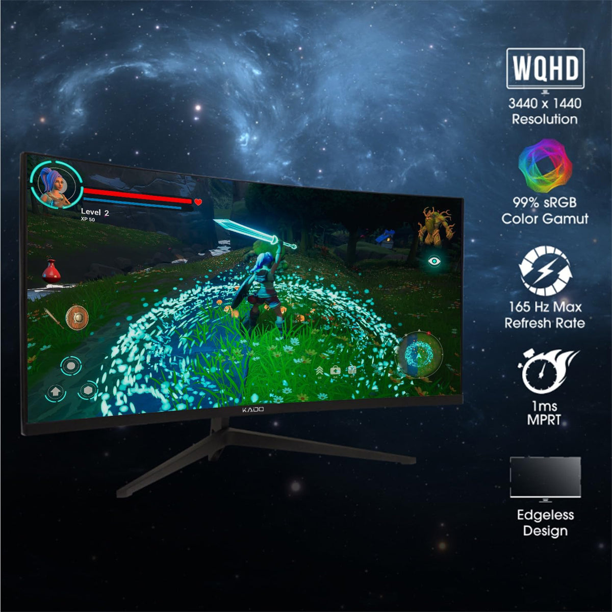 2-Pack 34" Curved 165Hz Ultrawide Computer Monitor N437585
