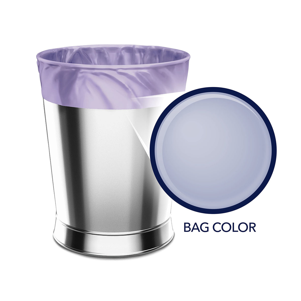 4 Gallon Lavender Trash Bags 80 Count D133