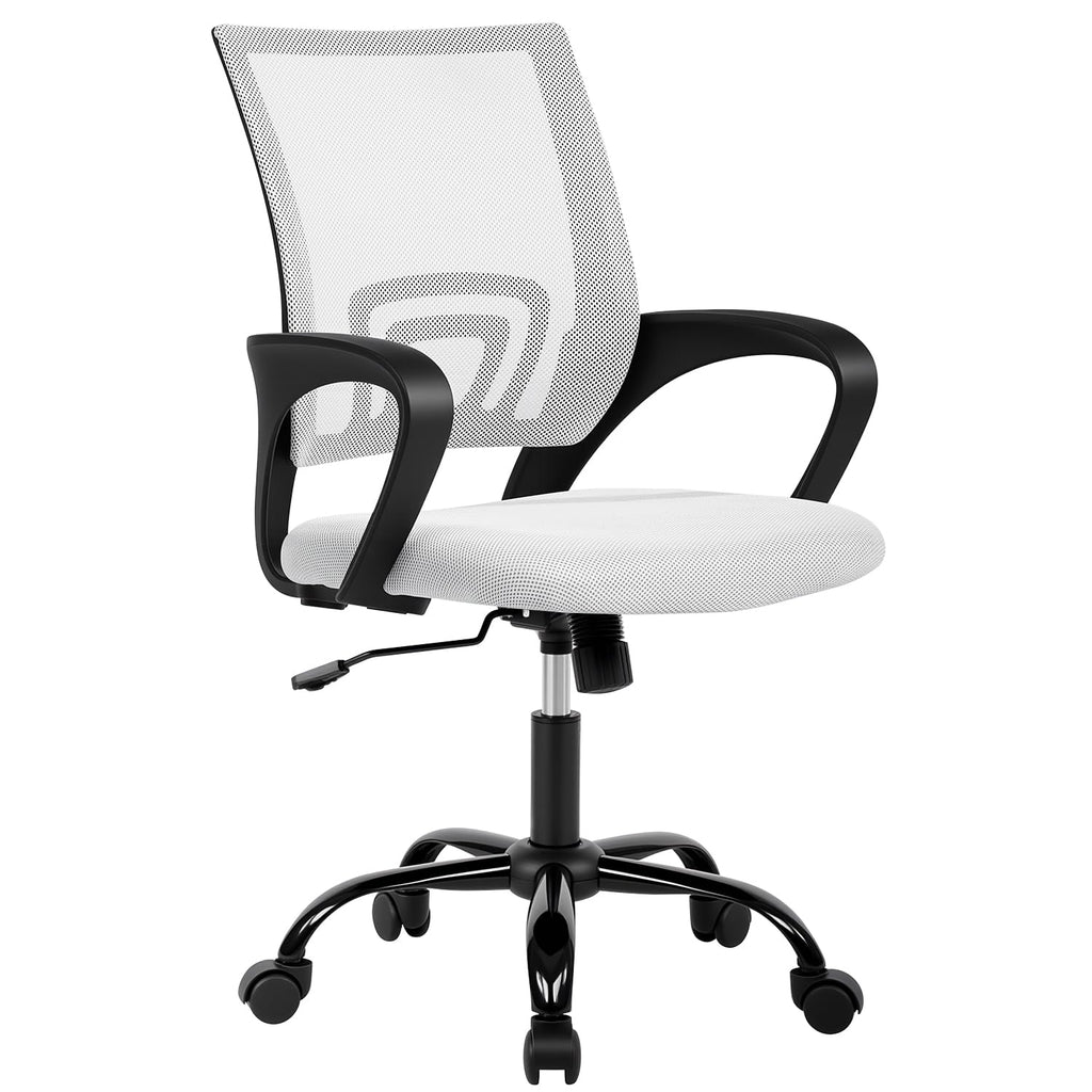Ergonomic White Mesh Office Chair W7338