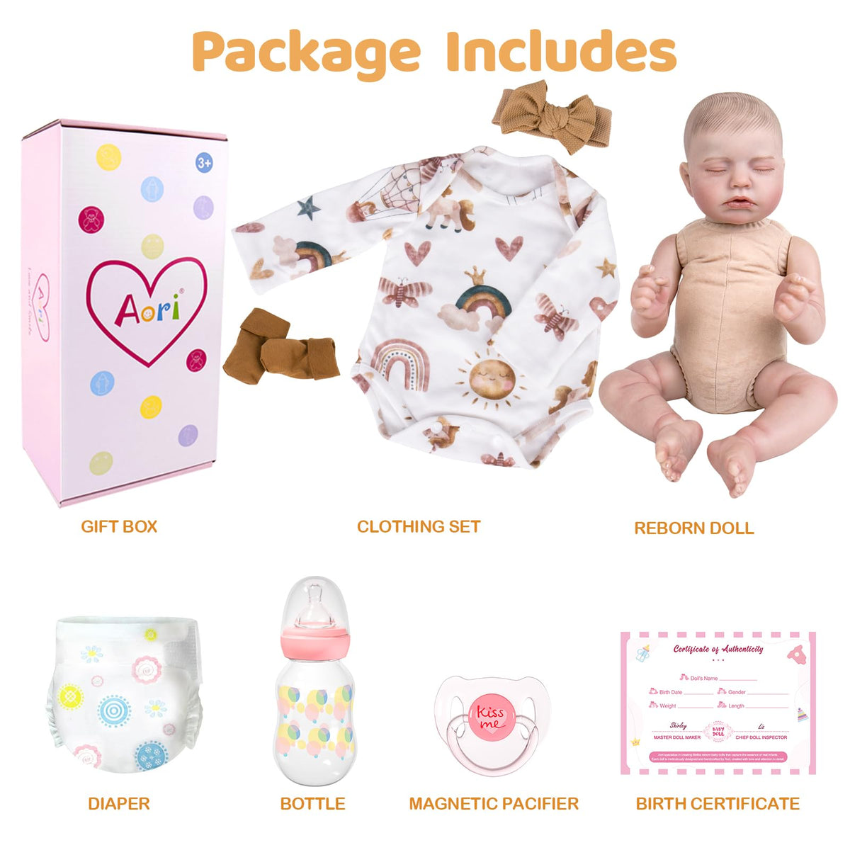 20-Inch Newborn Girl Doll J6237
