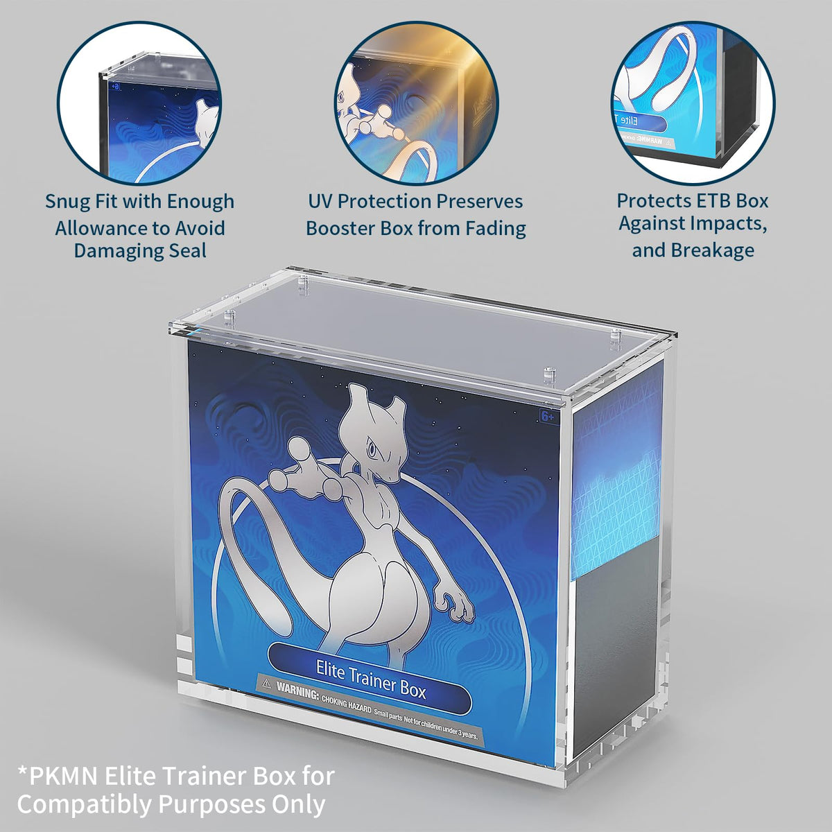 Acrylic Display Case with Sliding Lid, 1 Pack V267