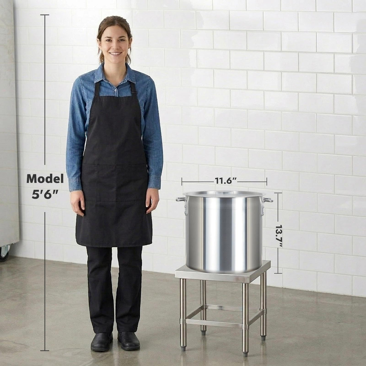 32 Quart Aluminum Stock Pot with Lid U61676