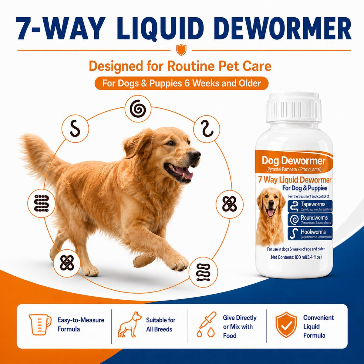 7 Way Dog Dewormer F532