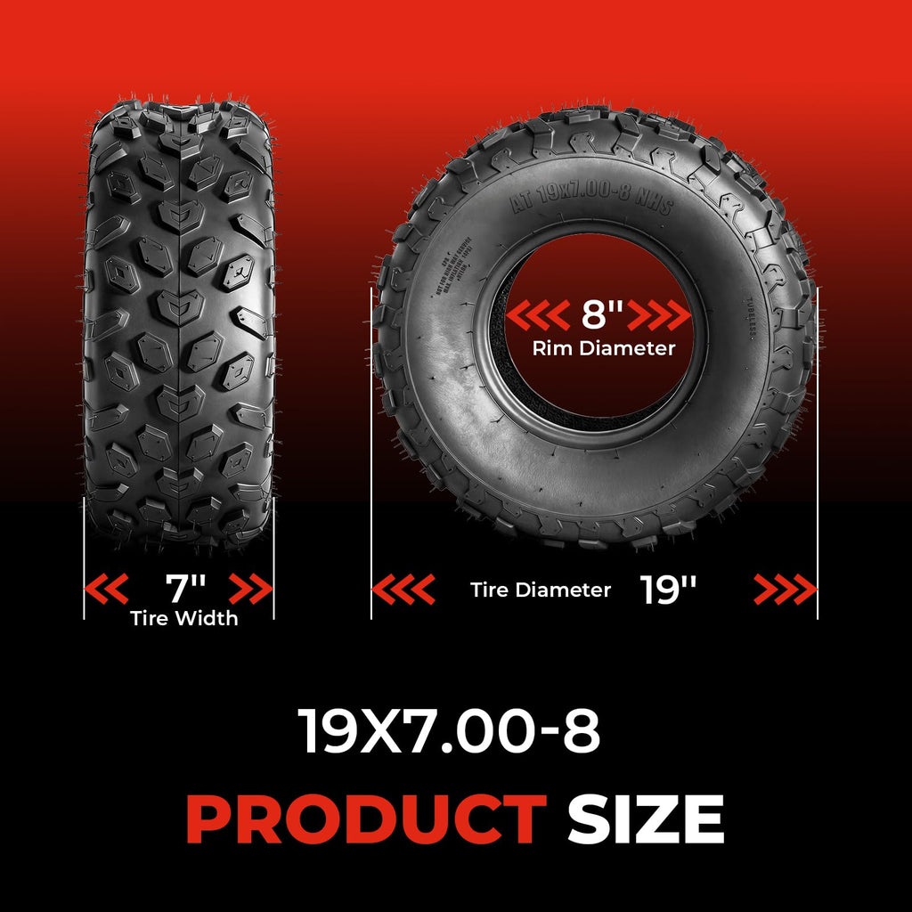 19x7-8 ATV/UTV Tires Set of 2 V1630