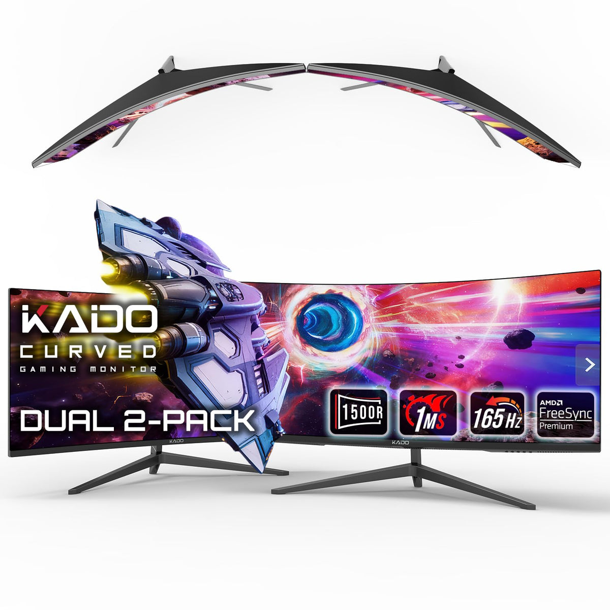 2-Pack 34" Curved 165Hz Ultrawide Computer Monitor N437585