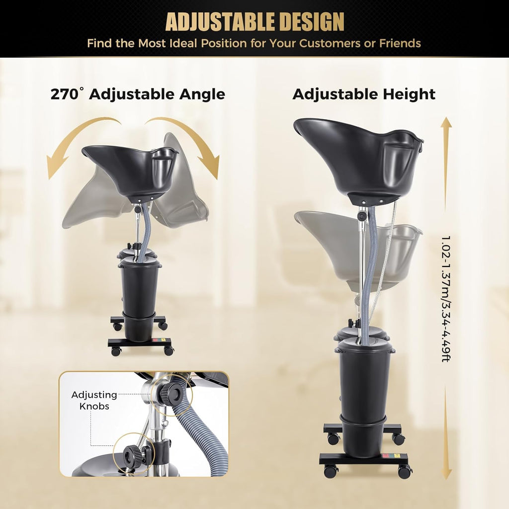 Portable Height Adjustable Shampoo Bowl N1915