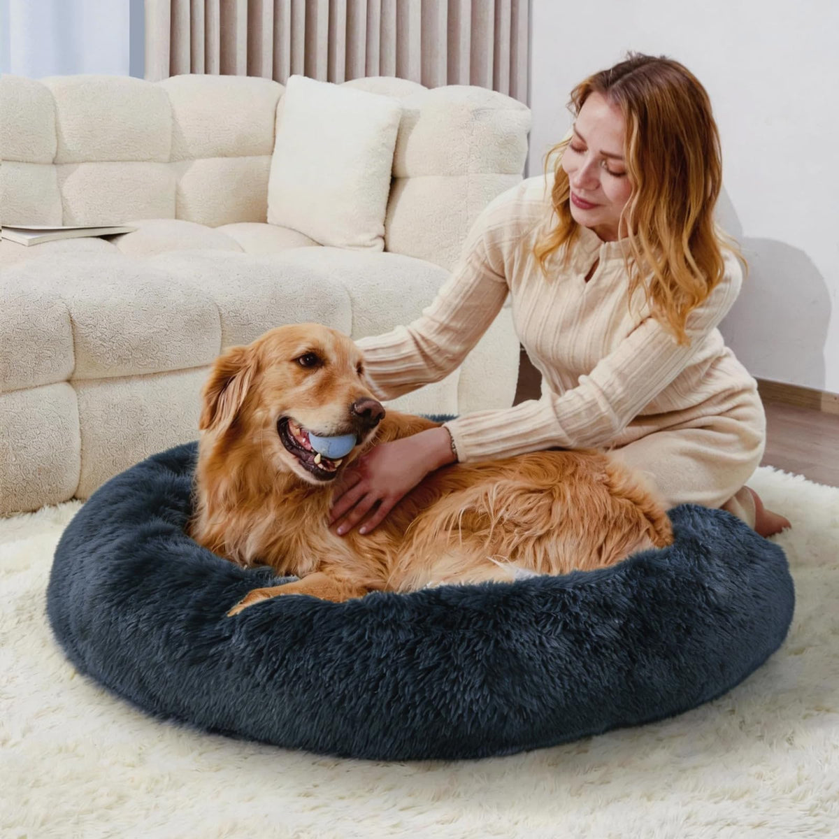 Washable 20" Donut Cat Bed H38461