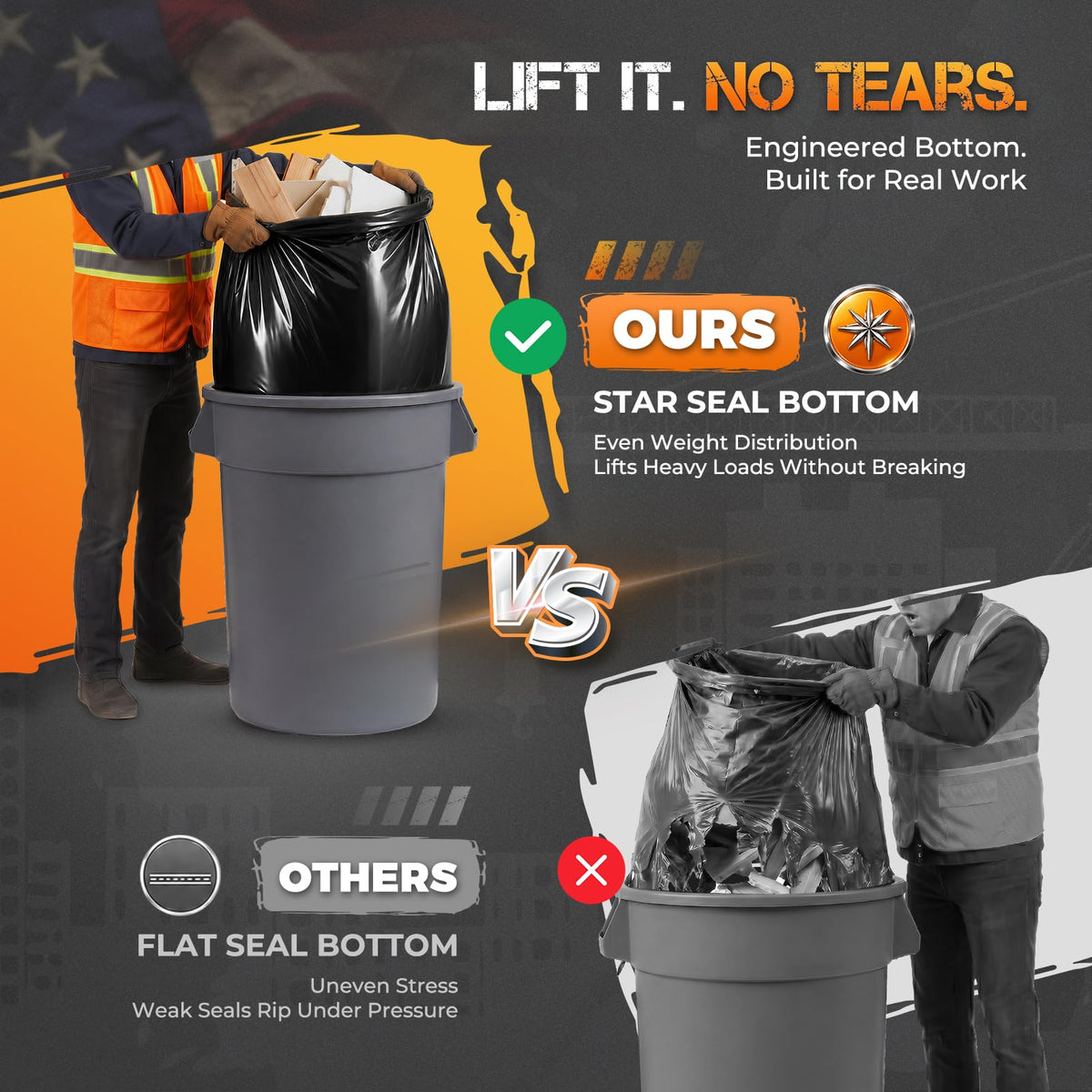 55-60 Gallon 40 Count Trash Bags N40816
