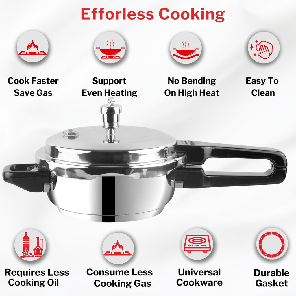 Stainless Steel 3 Litres Pressure Pan with Lid V995