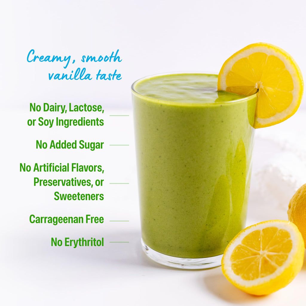 Organic Vegan Protein Powder + Greens Vanilla Bean 21g Plant Based Gluten Free Dairy Free 1.94lb Z71129