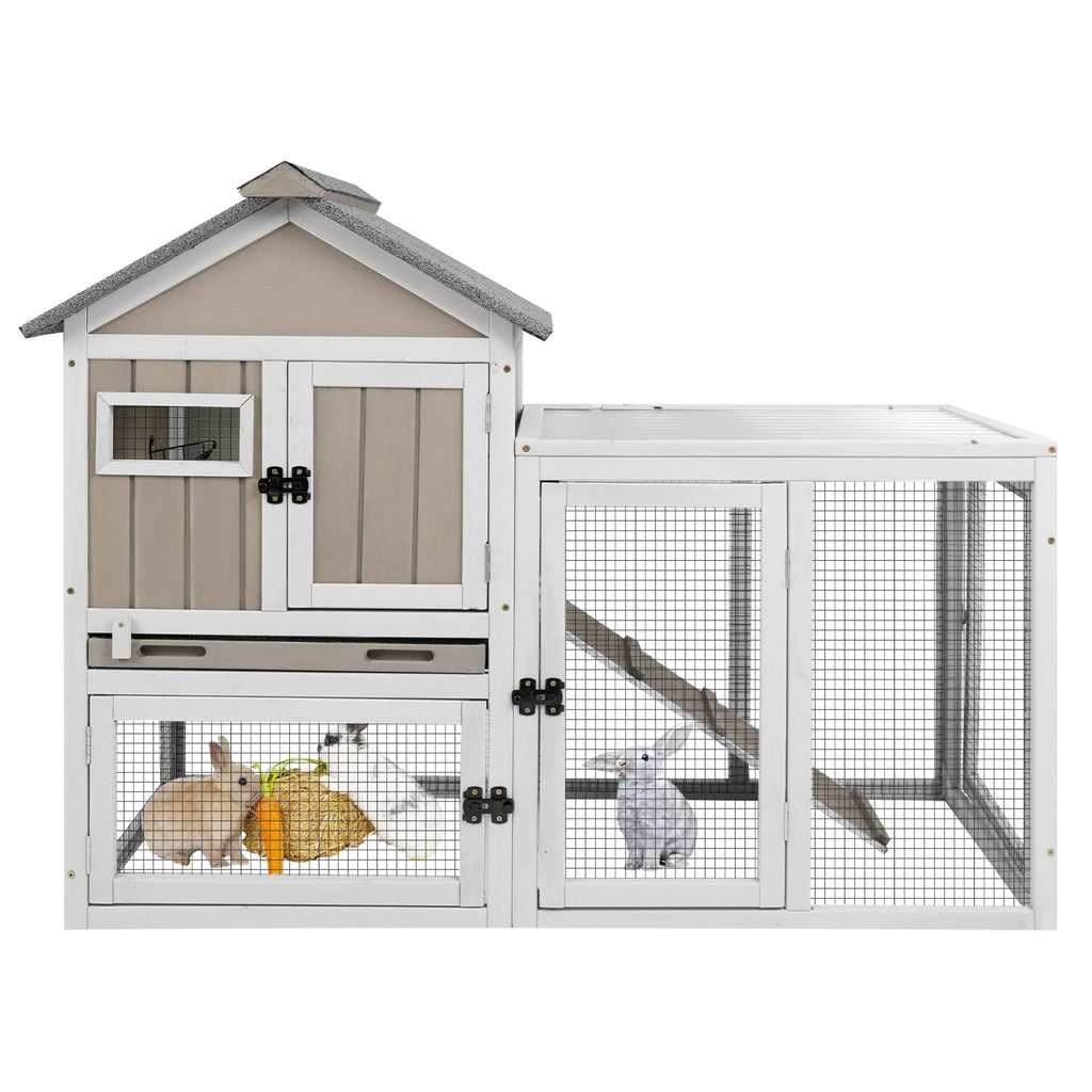 48" L 2-Story Rabbit Hutch with Ramp N60923