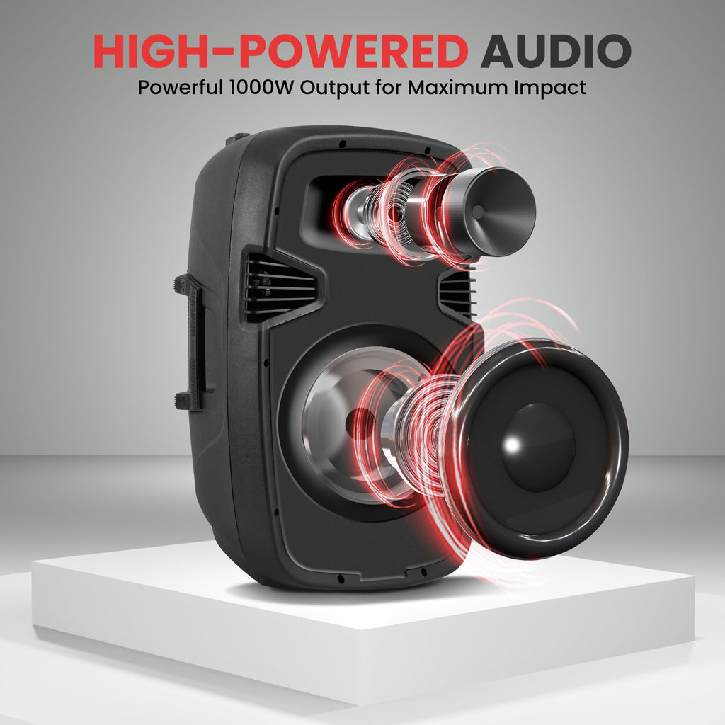 1000W Wireless Portable PA Speaker System W881205