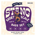 Black Nylon Tape Short Scale Bass Guitar String 50-105 W6565