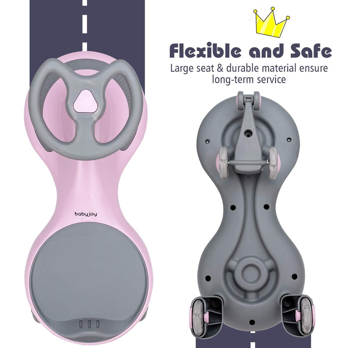 Pink Wiggle Car with LED Flashing Wheels M427