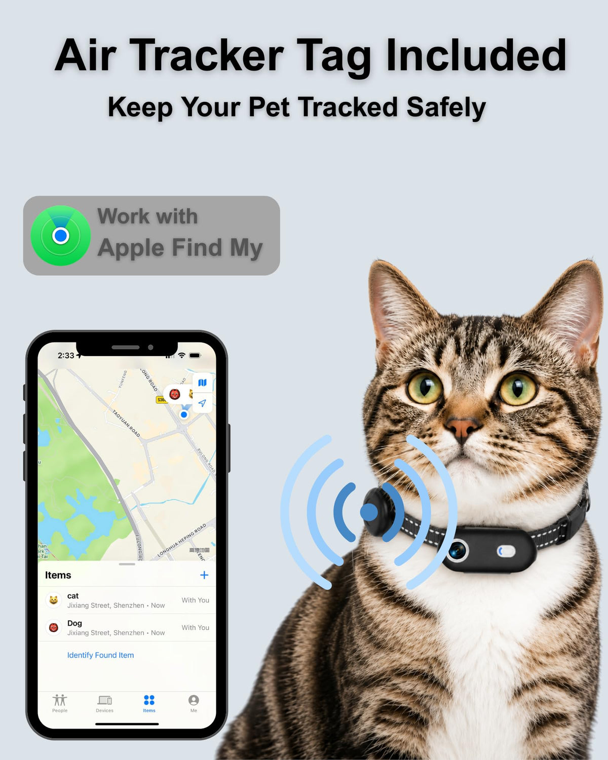 Camera Collar with Phone App & Tracker Tag X22979
