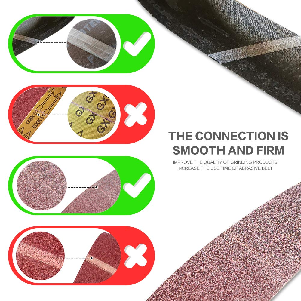 4 x 36 Inch 12 Pcs Aluminum Oxide Sanding Belt G796274