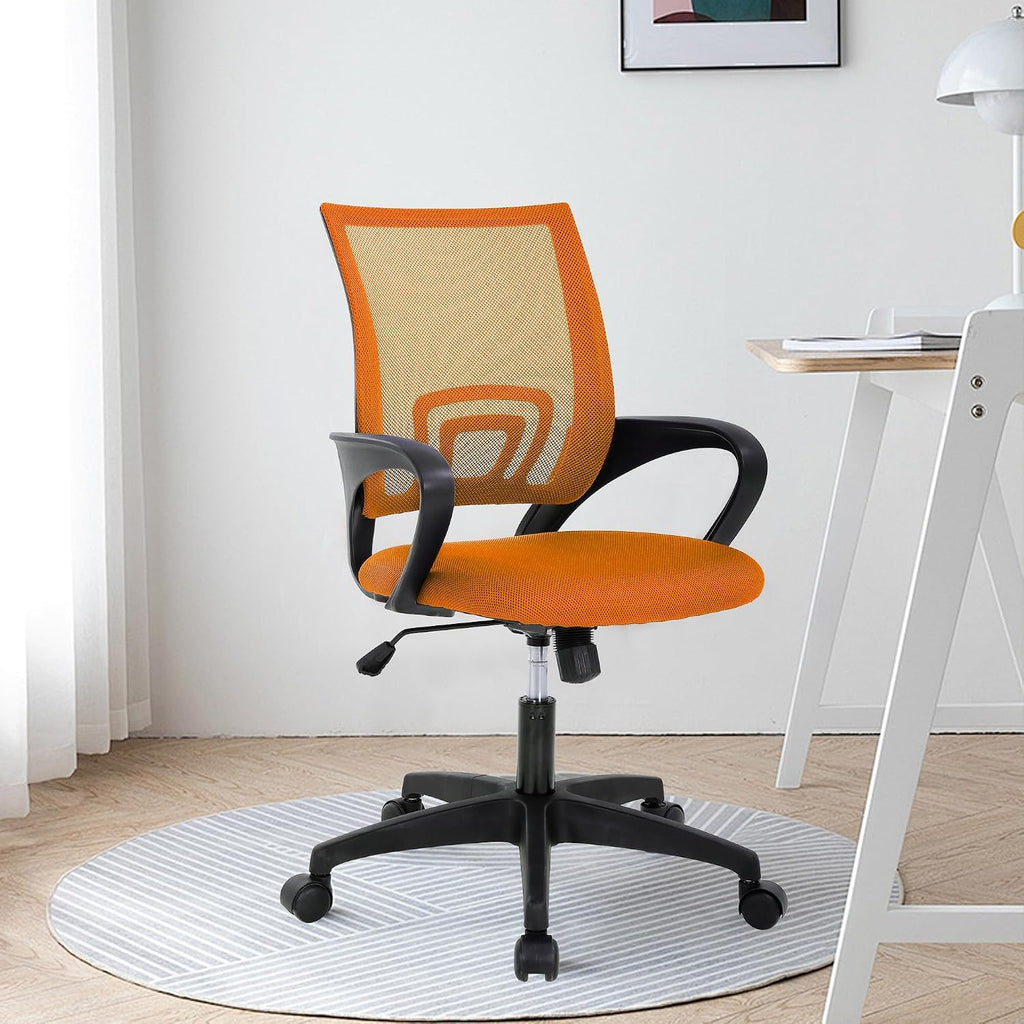 Orange Ergonomic Mesh Office Chair with Lumbar Support U19959
