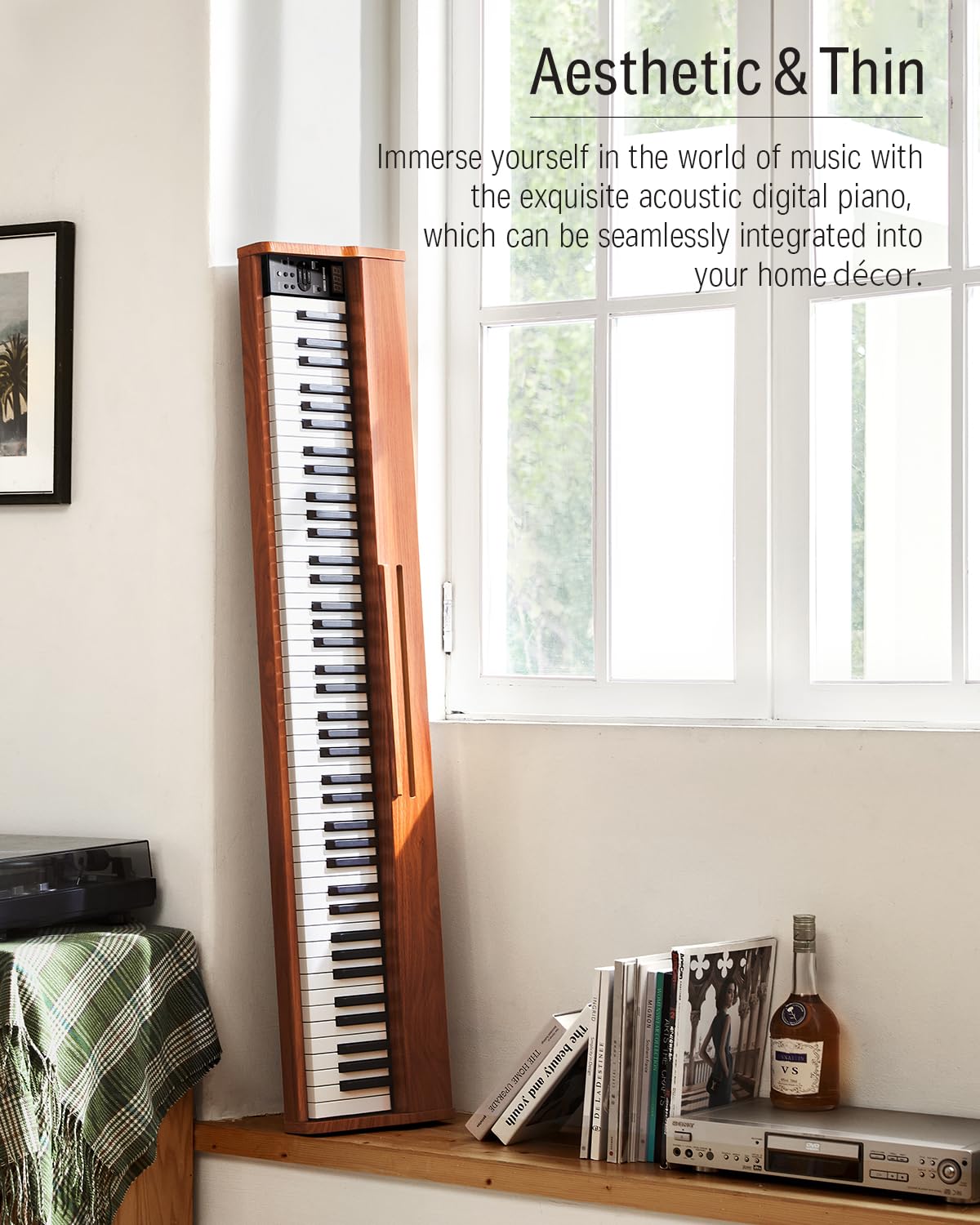 88 Keys Digital Piano with Stand and Sustain Pedal M512176