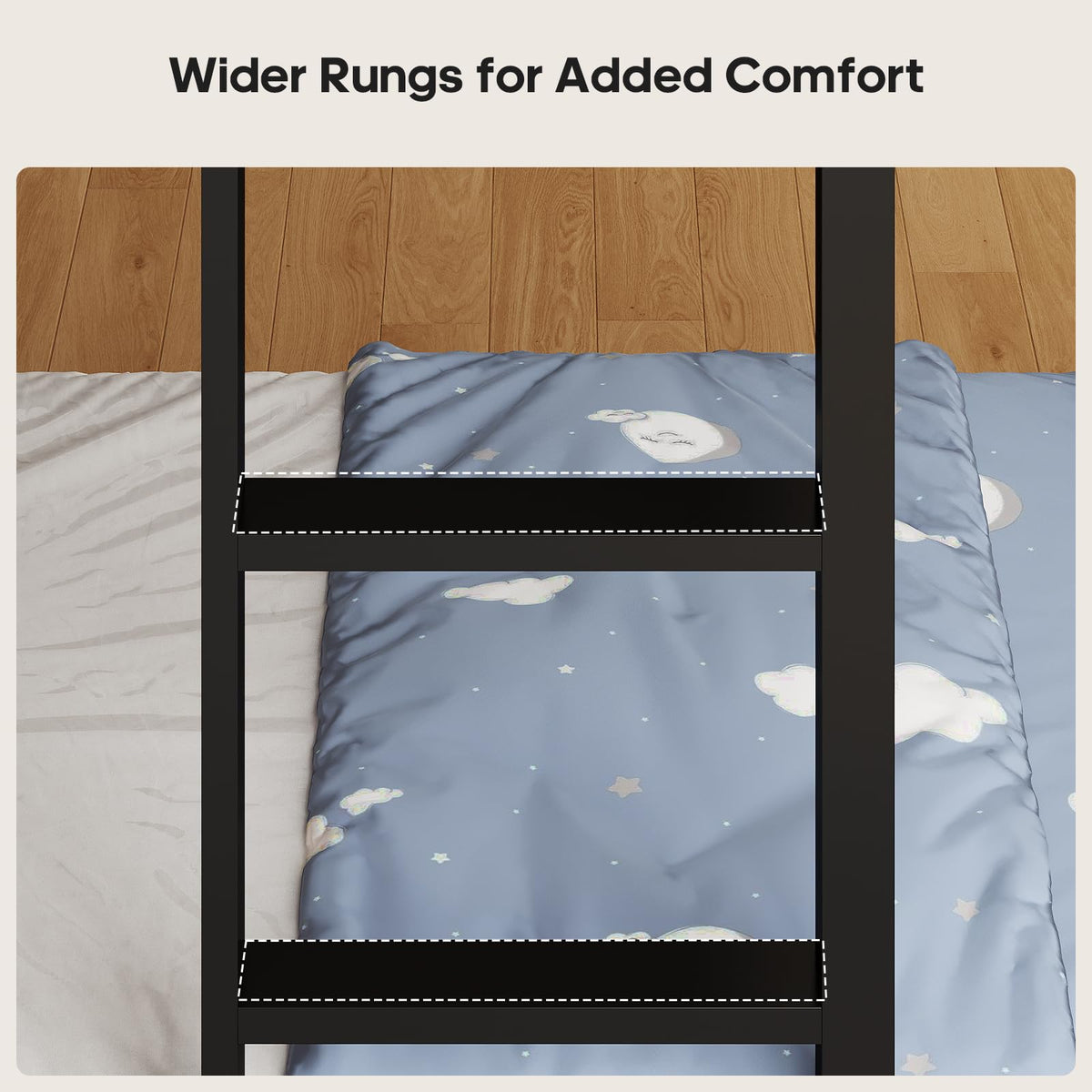 Black Twin Over Twin Bunk Bed with Storage Drawers & Bookshelf H359