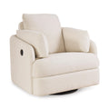 Beige Swivel Glider Recliner Rocking Chair Q75727