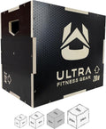 Wooden Plyo Box, 16/14/12 Anti-Slip O653078